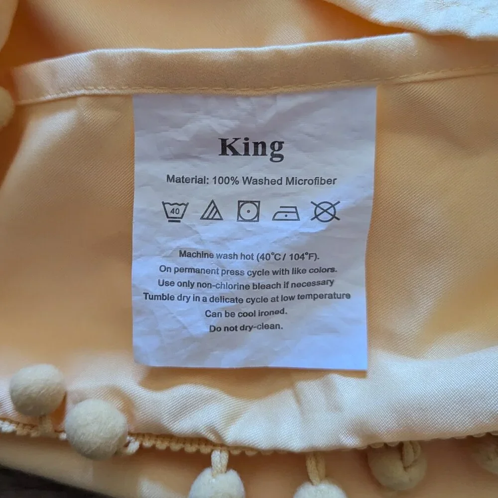Butter Yellow Microfiber Duvet Cover and Pillowcases, King